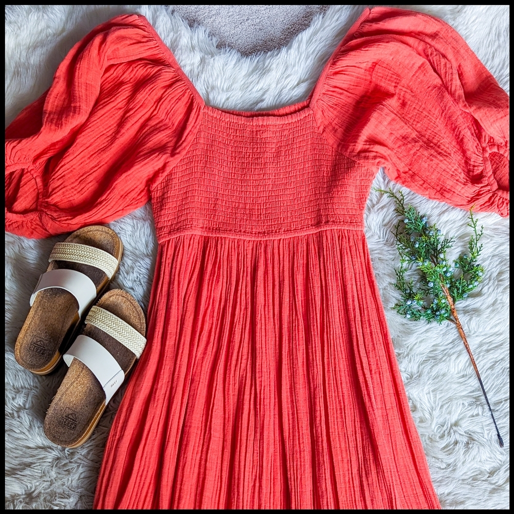 NWT Seema Kahai Myra Dress in Orange (Rare)